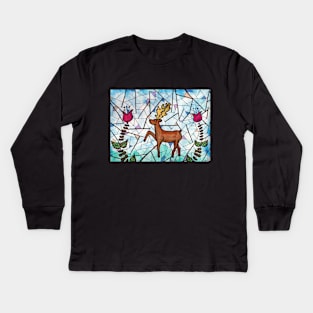 Folk Stag Kids Long Sleeve T-Shirt